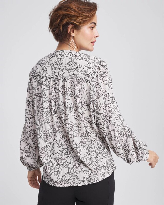 Crepe Embroidered Blouse - image 3